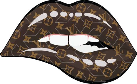 louis vuitton lips png.